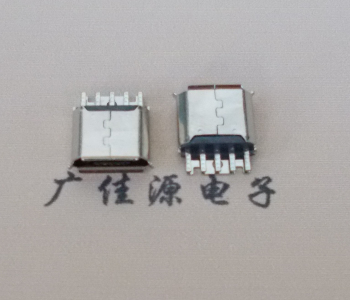 徐州Micro USB母座 防水接口焊线夹板式悬空翻边
