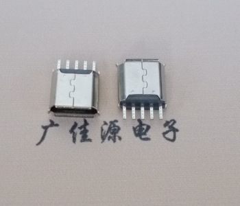 徐州Micro USB接口 母座B型5p引脚焊线无后背