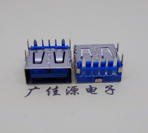 徐州 USB5安大电流母座 OPPO蓝色胶芯,快速充电接口