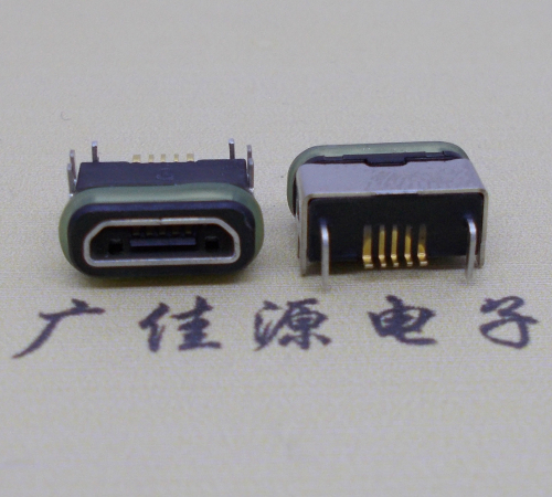 徐州micro  usb连接器 B型口 卧式DIP插板 防水母座